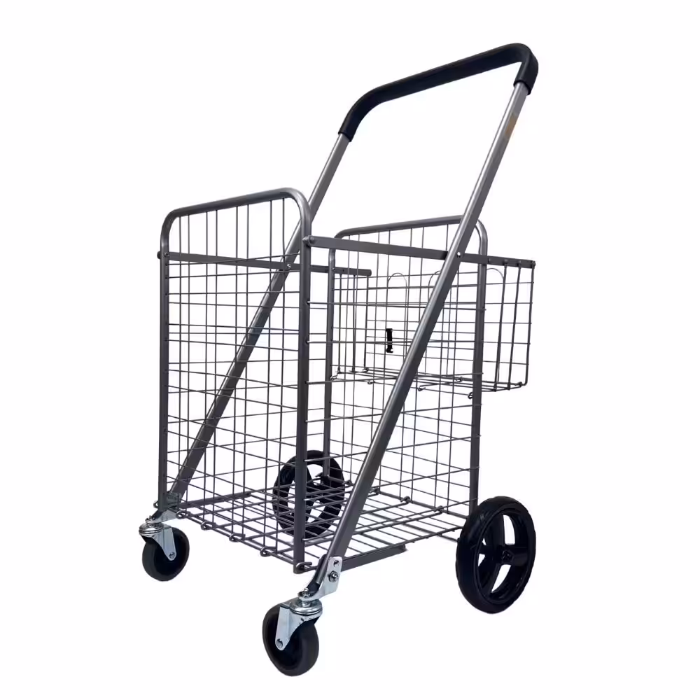 39L-basket עגלת רשת גדולה עם סלסלה – תמונה 1